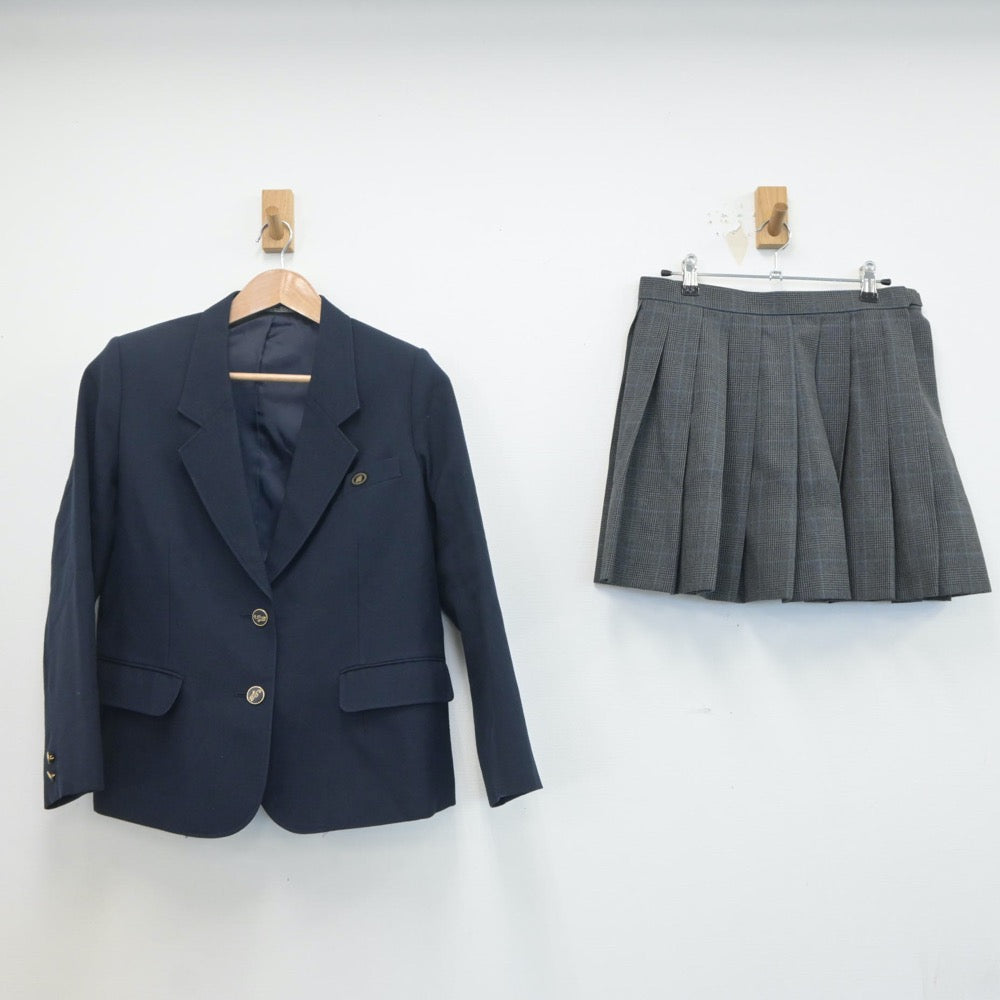 【中古】東京都 赤羽商業高等学校 女子制服 3点（ブレザー・スカート）sf020396