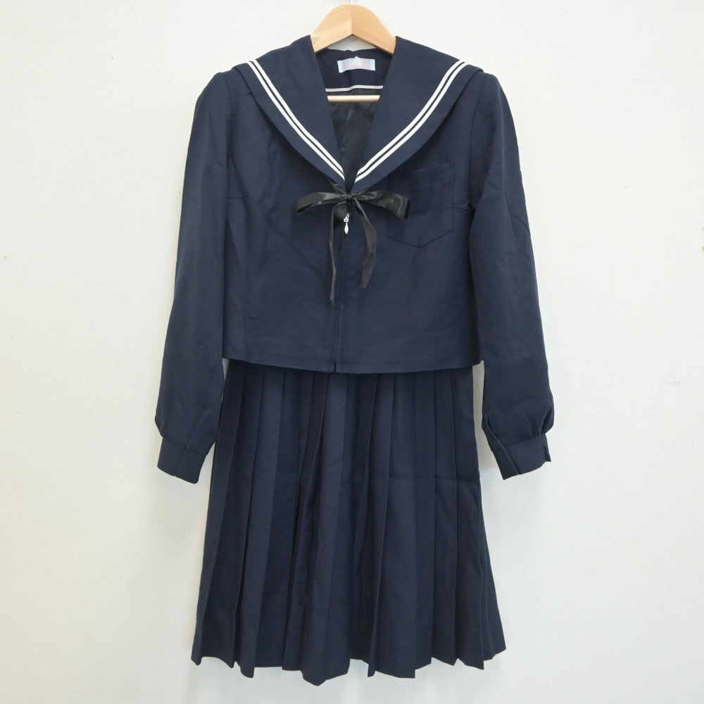 【中古】愛知県 横須賀高等学校 女子制服 3点（セーラー服・スカート）sf020399