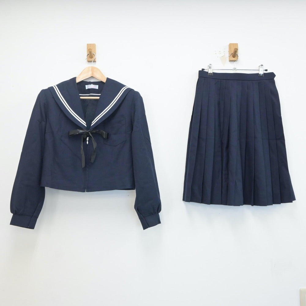 【中古】愛知県 横須賀高等学校 女子制服 3点（セーラー服・スカート）sf020399