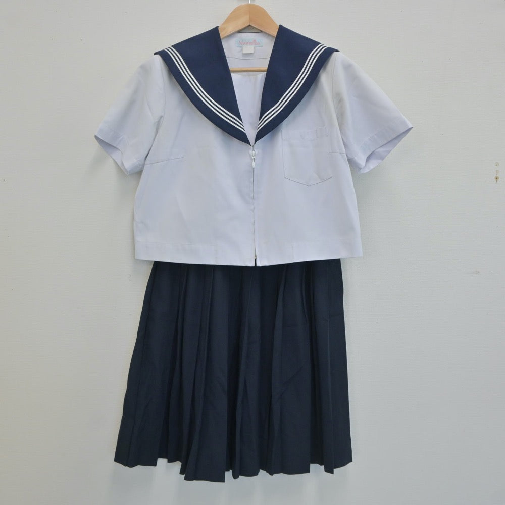 【中古】愛知県 横須賀高等学校 女子制服 2点（セーラー服・スカート）sf020406