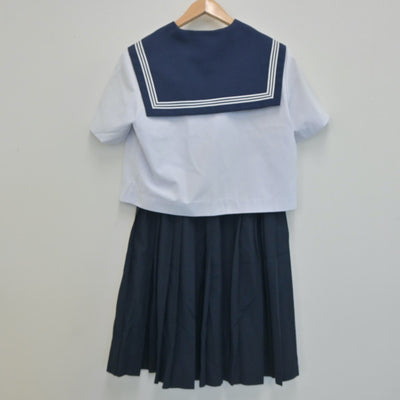 【中古】愛知県 横須賀高等学校 女子制服 2点（セーラー服・スカート）sf020406