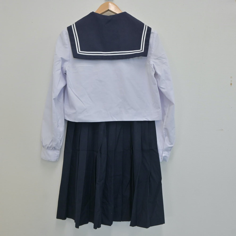 【中古】愛知県 横須賀高等学校 女子制服 2点（セーラー服・スカート）sf020407