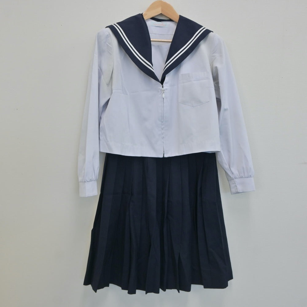 【中古】愛知県 横須賀高等学校 女子制服 2点（セーラー服・スカート）sf020408