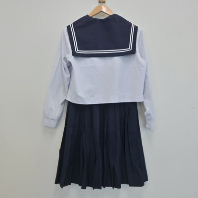 【中古】愛知県 横須賀高等学校 女子制服 2点（セーラー服・スカート）sf020408