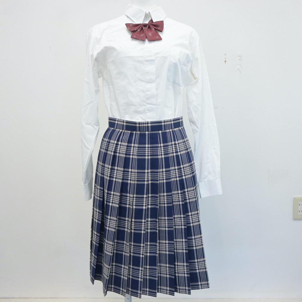 【中古】埼玉県 山村学園高等学校 女子制服 5点（ブレザー・シャツ・ベスト・スカート）sf020410