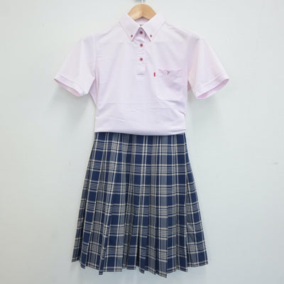 【中古】埼玉県 山村学園高等学校 女子制服 3点（シャツ・スカート）sf020411