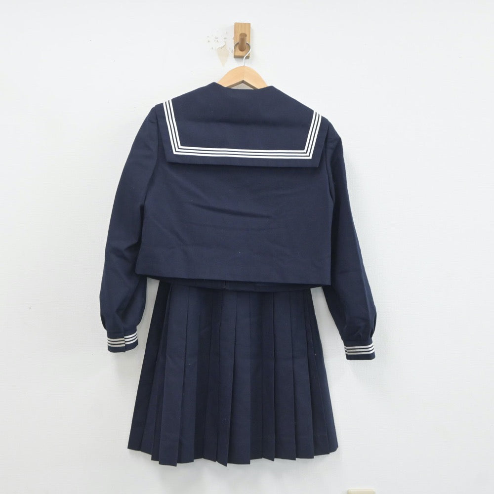 【中古】秋田県 大曲中学校 女子制服 3点（セーラー服・スカート）sf020418