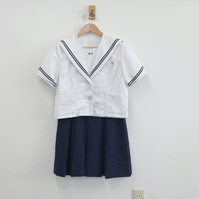 【中古】兵庫県 北摂三田高等学校 女子制服 2点（セーラー服・スカート）sf020421