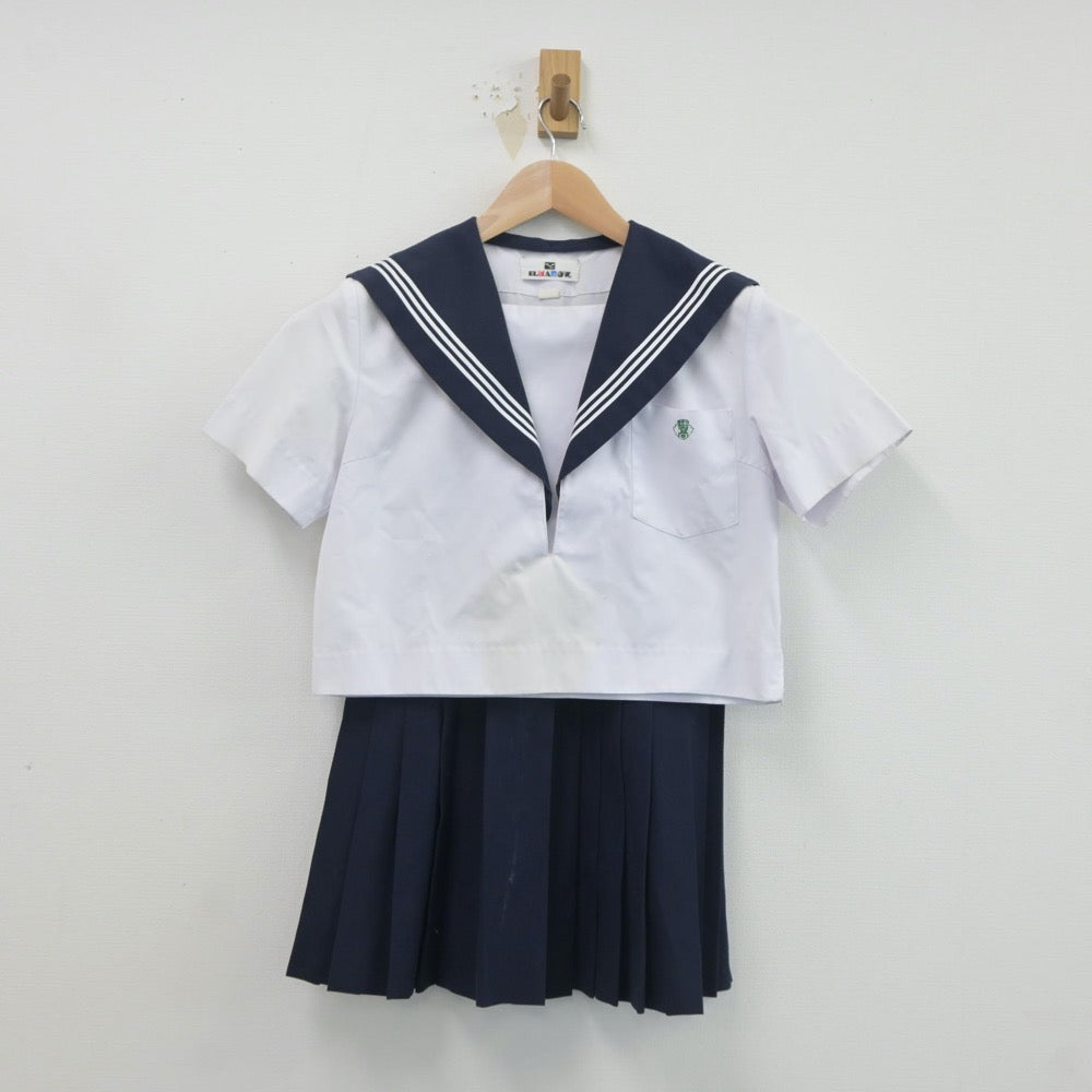 【中古】愛知県 桜台高等学校 女子制服 3点（セーラー服・スカート）sf020426