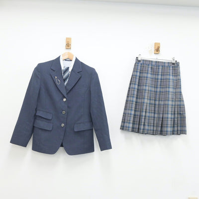 【中古】神奈川県 湘南学院高等学校 女子制服 4点（ブレザー・シャツ・スカート）sf020428