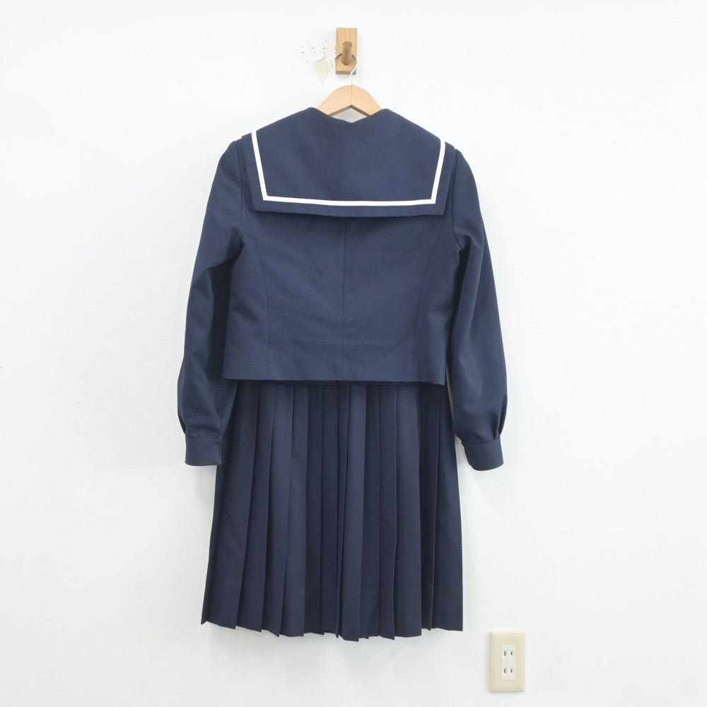 【中古】愛知県 津島市立天王中学校 女子制服 4点（セーラー服・スカート）sf020451