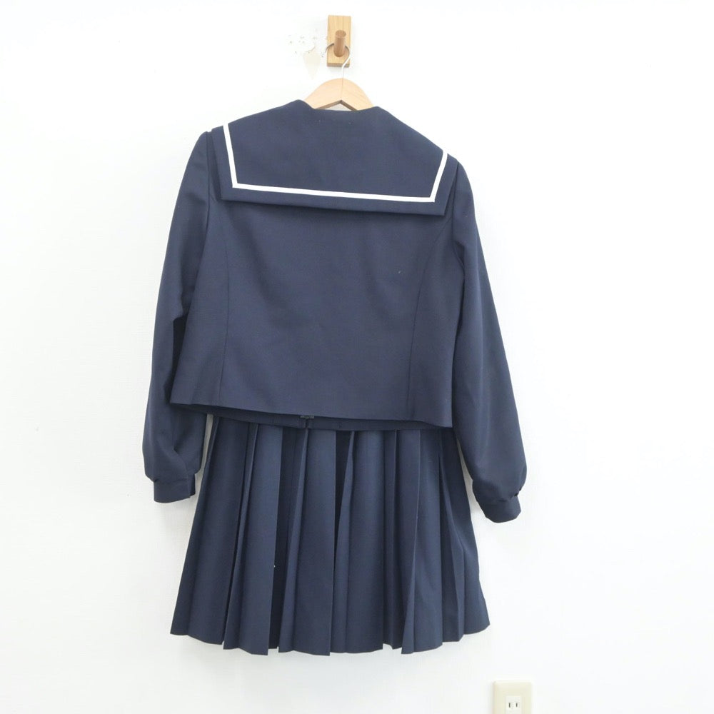 【中古】愛知県 津島市立天王中学校 女子制服 3点（セーラー服・スカート）sf020452