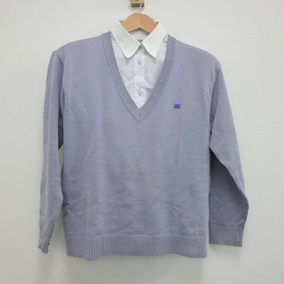 【中古】宮城県 仙台東高等学校 女子制服 2点（シャツ・ニット）sf020456