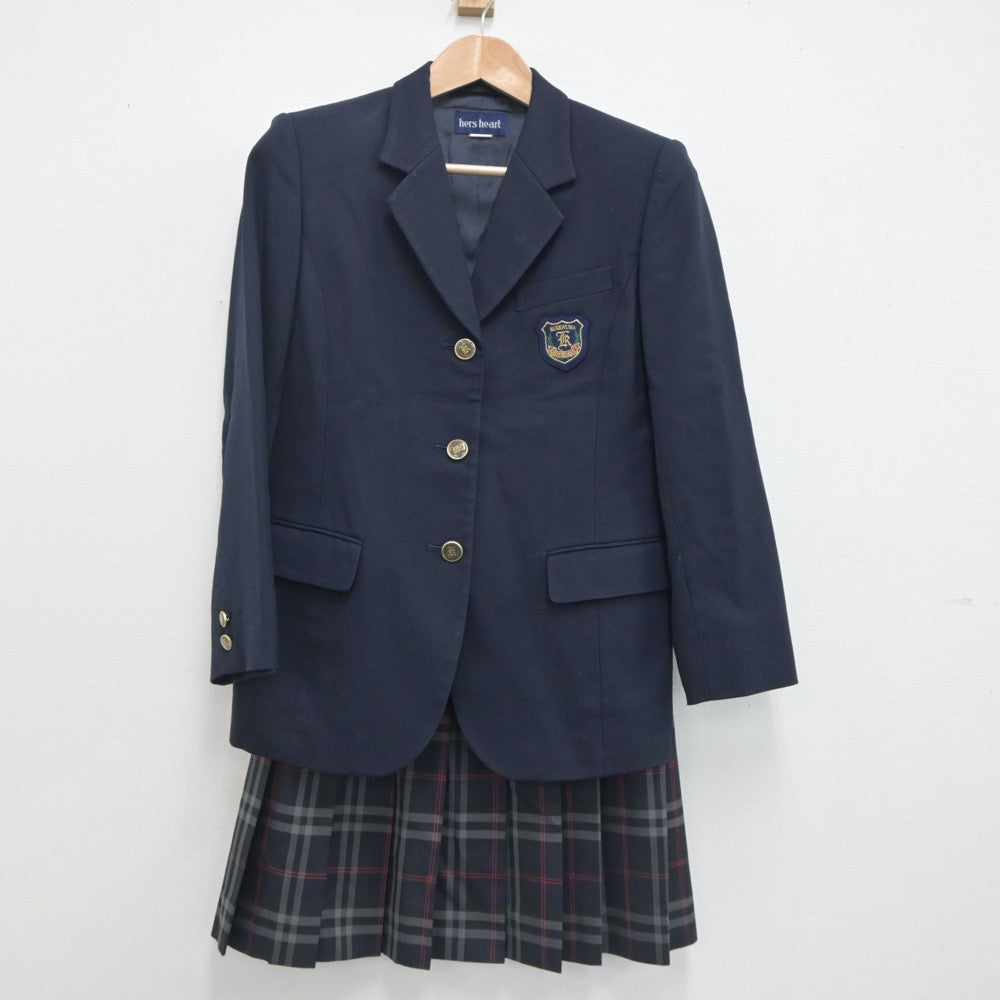 【中古】神奈川県 鵠沼高等学校 女子制服 3点（ブレザー・スカート）sf020457