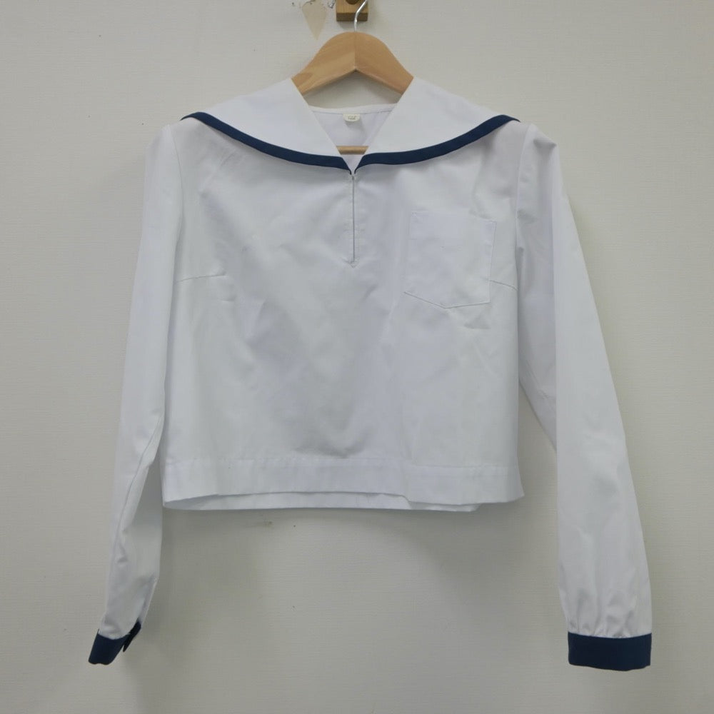 【中古】青森県 鮫中学校 女子制服 3点（セーラー服）sf020469