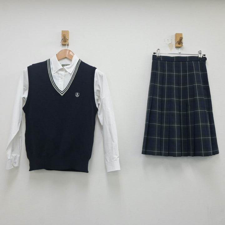 【中古制服】徳島県 吉野川高等学校 女子制服 3点（シャツ・ニットベスト・スカート）sf020471【リサイクル学生服】 | 中古制服通販パレイド