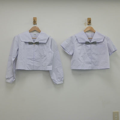 【中古】鹿児島県 鹿児島中央高等学校 女子制服 4点（セーラー服）sf020478