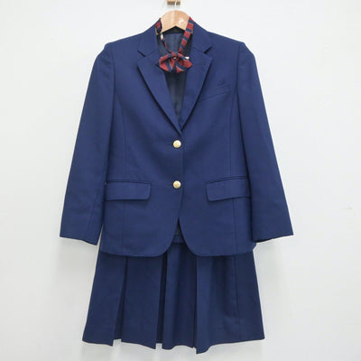 【中古】埼玉県 和光国際高等学校 女子制服 4点（ブレザー・ベスト・スカート）sf020490