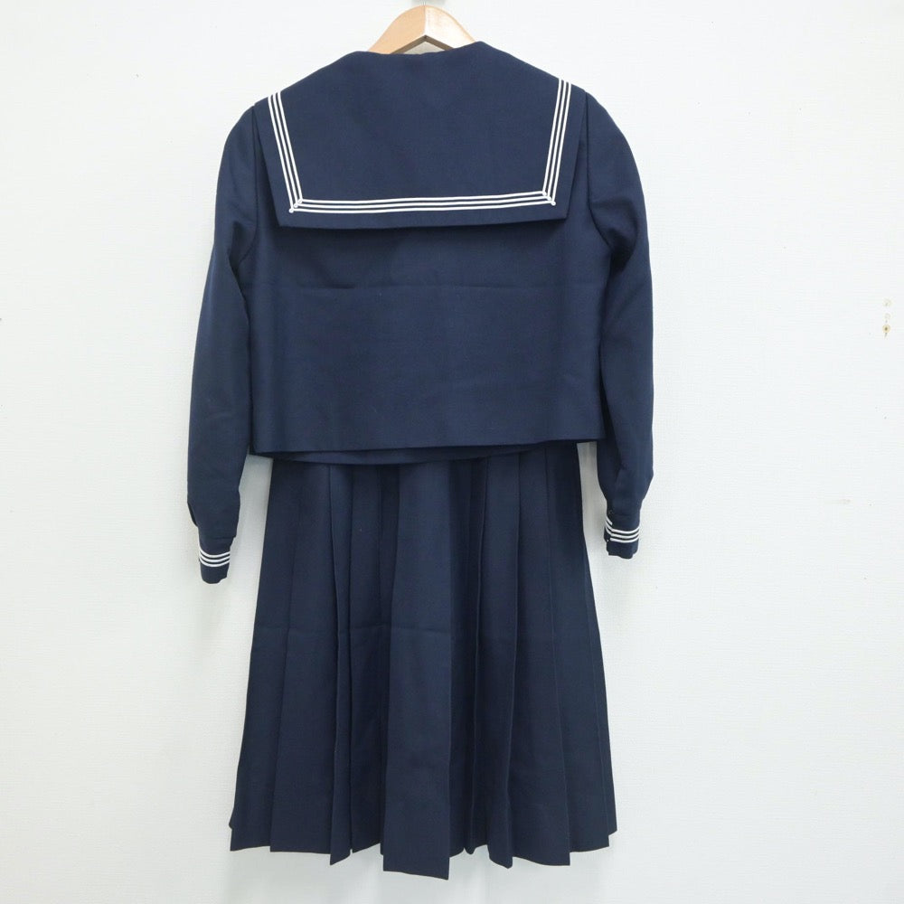 【中古】大阪府 玉津中学校 女子制服 3点（セーラー服・スカート）sf020494