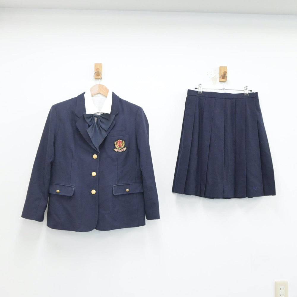 【中古】愛知県 安城学園高等学校 女子制服 4点（ブレザー・シャツ・スカート）sf020495