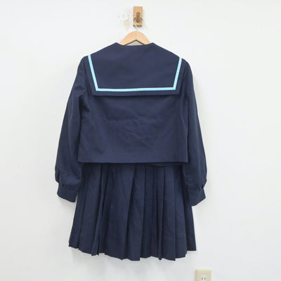 【中古】愛知県 日進高等学校 女子制服 3点（セーラー服・スカート）sf020516