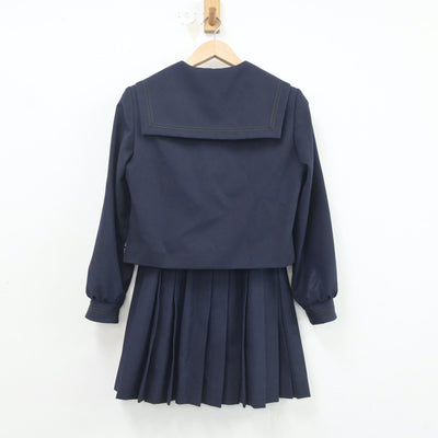 【中古】北海道 室蘭栄高等学校 女子制服 3点（セーラー服・スカート）sf020523