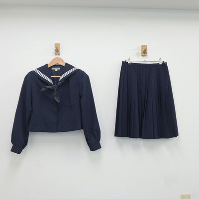 【中古】和歌山県 向陽高等学校 女子制服 3点（セーラー服・スカート）sf020525