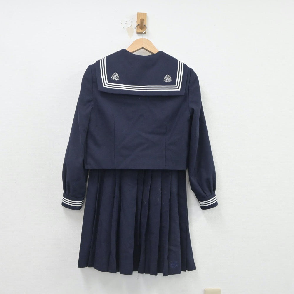 【中古】埼玉県 松山女子高等学校 女子制服 3点（セーラー服・スカート）sf020527