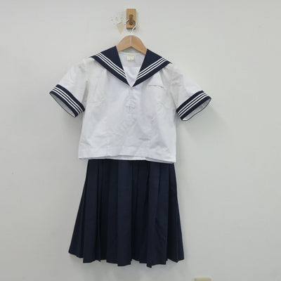 【中古】埼玉県 松山女子高等学校 女子制服 3点（セーラー服・スカート）sf020528