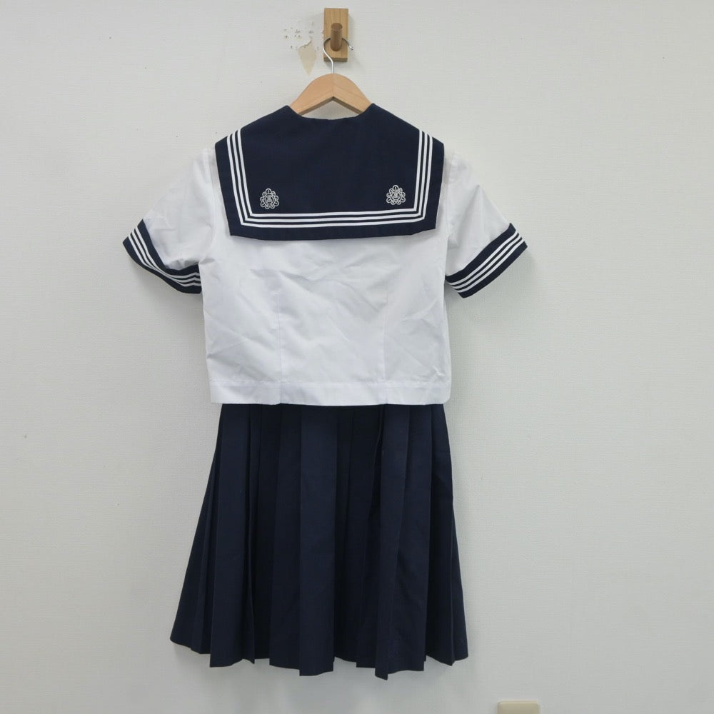 【中古】埼玉県 松山女子高等学校 女子制服 3点（セーラー服・スカート）sf020528