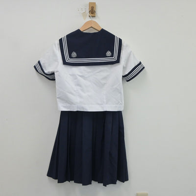 【中古】埼玉県 松山女子高等学校 女子制服 3点（セーラー服・スカート）sf020528