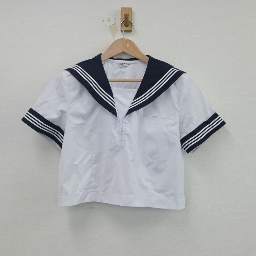 【中古】埼玉県 松山女子高等学校 女子制服 2点（セーラー服）sf020529