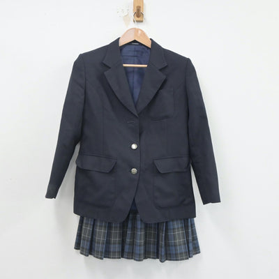 【中古】東京都 烏山中学校 女子制服 3点（ブレザー・スカート）sf020533