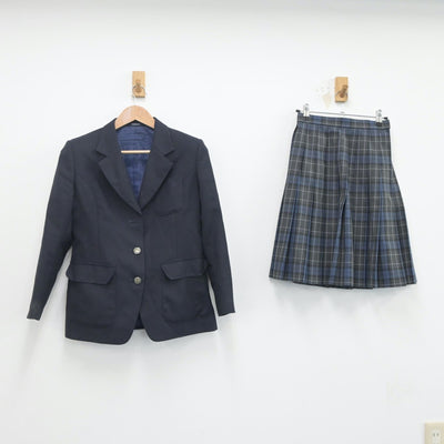 【中古】東京都 烏山中学校 女子制服 3点（ブレザー・スカート）sf020533