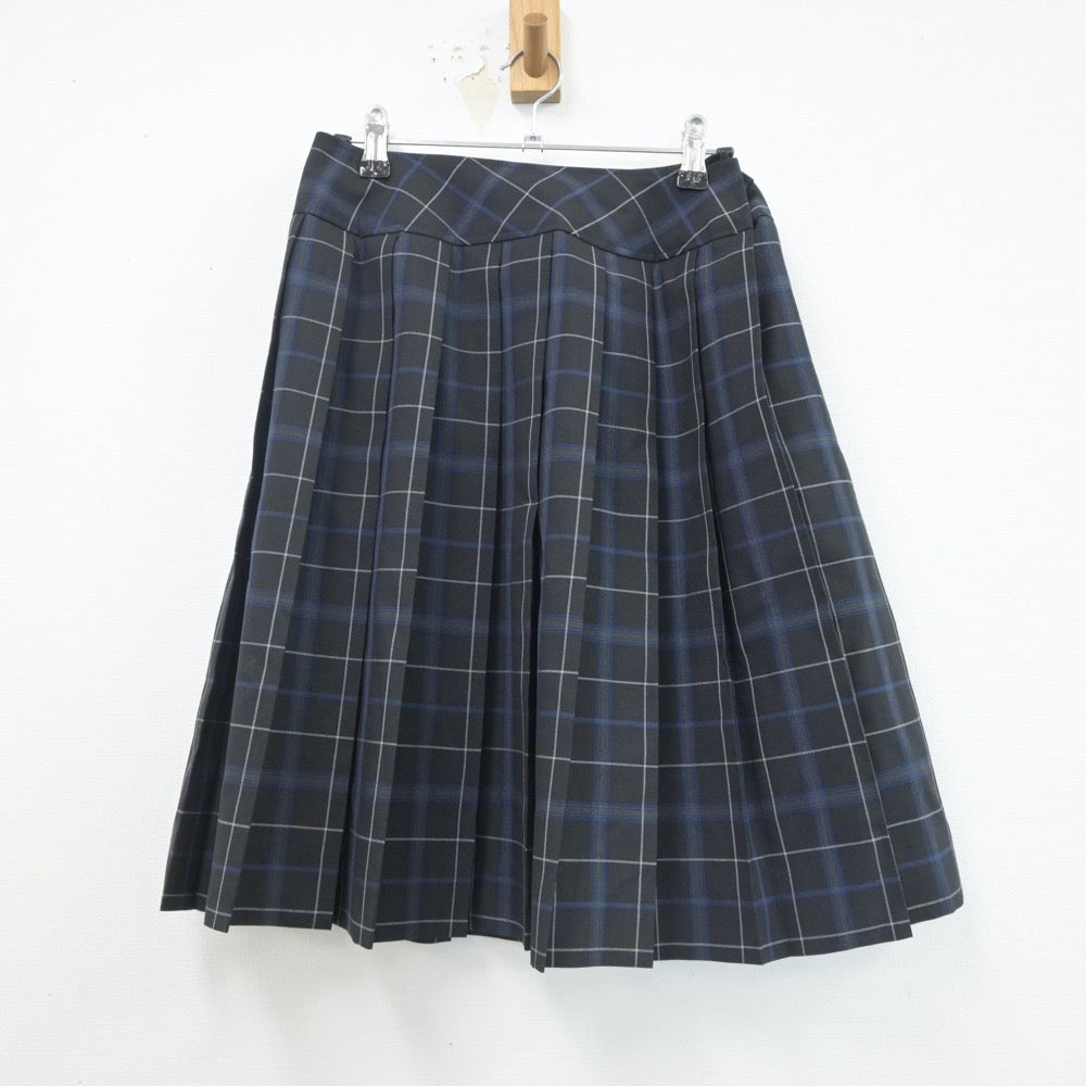 【中古】北海道 北海道室蘭東翔高等学校 女子制服 2点（ニットベスト・スカート）sf020536