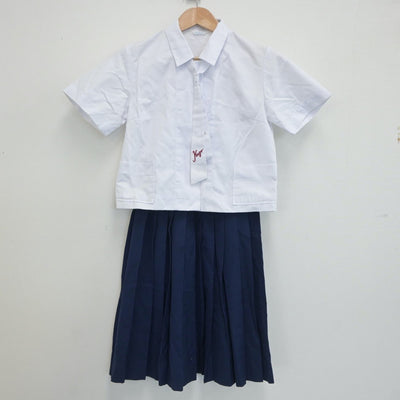 【中古】高知県 高知県教育学部附属中学校 女子制服 3点（シャツ・スカート）sf020538