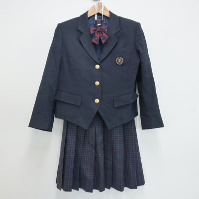 【中古】三重県 津市立南郊中学校 女子制服 4点（ブレザー・スカート）sf020541