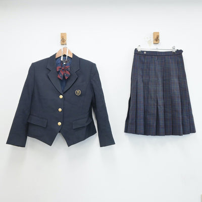 【中古】三重県 津市立南郊中学校 女子制服 4点（ブレザー・スカート）sf020541