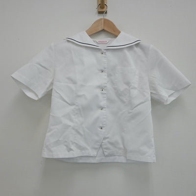 【中古】長崎県 東彼杵中学校 女子制服 2点（セーラー服・スカート）sf020554