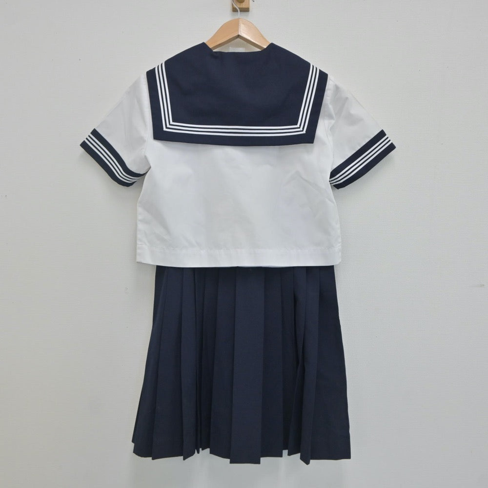 【中古】神奈川県 座間市立西中学校 女子制服 2点（セーラー服・スカート）sf020558