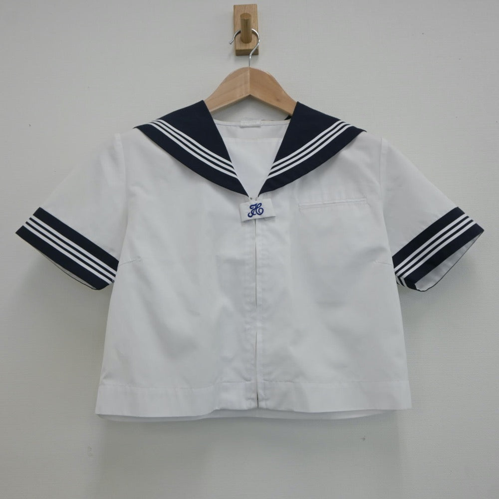 【中古】神奈川県 座間市立西中学校 女子制服 2点（セーラー服・スカート）sf020558