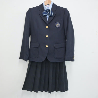 【中古】青森県 浪岡中学校 女子制服 4点（ブレザー・シャツ・スカート）sf020561