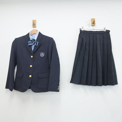 【中古】青森県 浪岡中学校 女子制服 4点（ブレザー・シャツ・スカート）sf020561