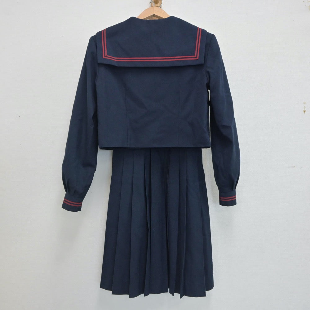 【中古】千葉県 千葉県東金市立東中学校 女子制服 4点（セーラー服・ジャンパースカート）sf020565