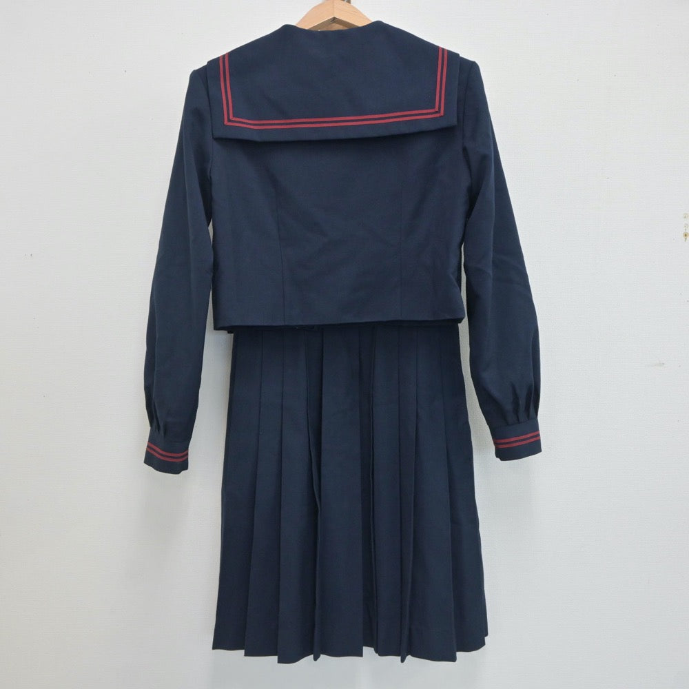 【中古】千葉県 千葉県東金市立東中学校 女子制服 3点（セーラー服・ジャンパースカート）sf020566