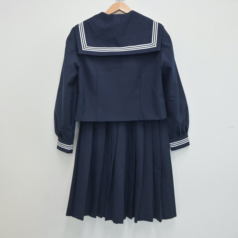 【中古】神奈川県 座間市立西中学校 女子制服 2点（セーラー服・スカート）sf020571