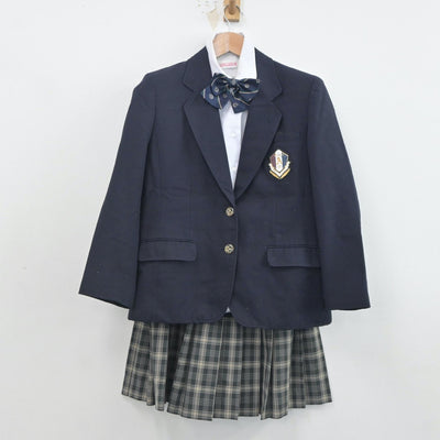 【中古】兵庫県 有野北中学校 女子制服 5点（ブレザー・ニット・シャツ・スカート）sf020577