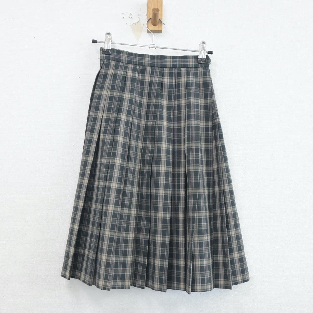 【中古】兵庫県 有野北中学校 女子制服 3点（ニットベスト・シャツ・スカート）sf020580