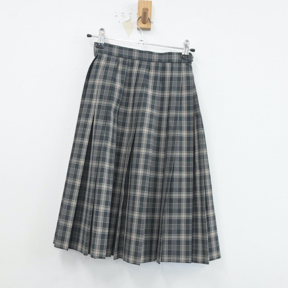 【中古】兵庫県 有野北中学校 女子制服 3点（ニットベスト・シャツ・スカート）sf020581