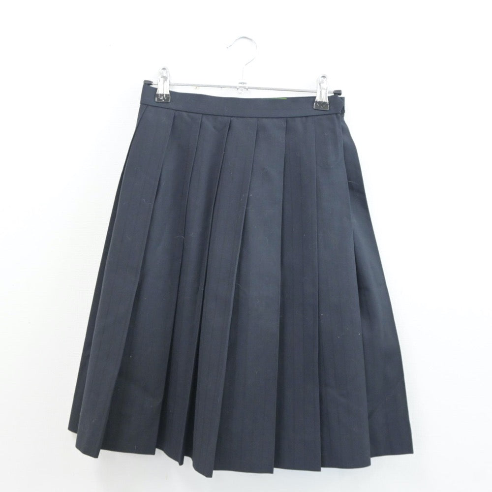 【中古】北海道 札幌東商業高等学校 女子制服 3点（ニットベスト・ニットベスト・スカート）sf020590